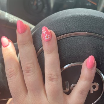 LC Nails & Spa - Another Knick under the lowest flower on this hand, featuring my crooked nail next to it - Nail Salons Near Me - Colorado Springs, Colorado