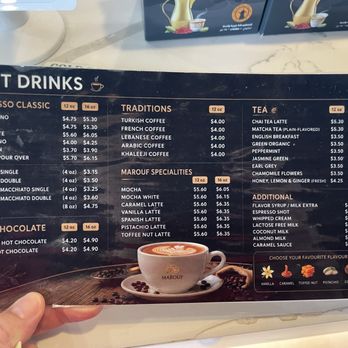 Marouf cafe - Menu - Cafes Near Me - Arlington, Texas