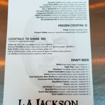 L.A. Jackson - Cocktail Bars Near Me - Nashville, Tennessee
