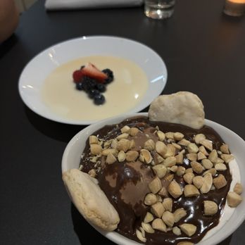 Echo & Rig - rocky road sundae and panna cotta - Steakhouses Near Me - Henderson, Nevada