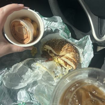 Cheech's - Everything Bacon & Egg Combo, Cup a Tots, Cold Brew - Bagels Near Me - Jersey City, New Jersey Cheech's - Everything Bacon & Egg Combo, Cup a Tots, Cold Brew - Bagels Near Me - Jersey City, New Jersey