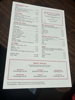 Menu photo 2 Quatman Cafe Mason, OH