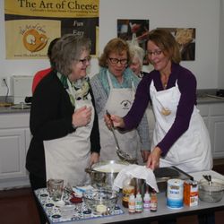 The Art of Cheese - I loved making cheese with these fun-loving ladies!