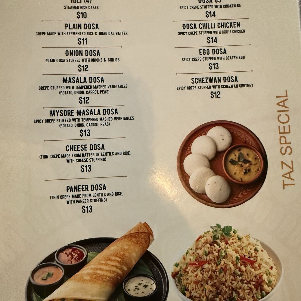 Taz Indian Cuisine - The Dosa Chilli Chicken was an experience! - Indian Near Me - Waco, Texas Taz Indian Cuisine - The Dosa Chilli Chicken was an experience! - Indian Near Me - Waco, Texas
