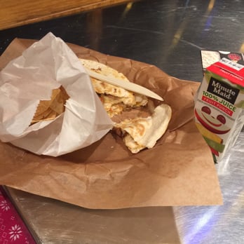Qdoba Mexican Eats - Kids Meal! Chicken quesadilla with chips and apple juice on the side $5 what!!! - Mexican Near Me - Fresh Meadows, New York Qdoba Mexican Eats - Kids Meal! Chicken quesadilla with chips and apple juice on the side $5 what!!! - Mexican Near Me - Fresh Meadows, New York
