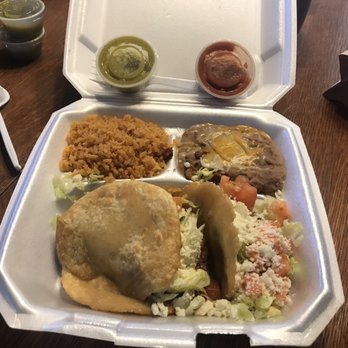 Taqueria Morelita - Beef Gorditas rice and bean. So so good. - Mexican Near Me - Denton, Texas
