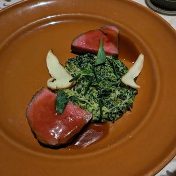Mister Jiu's - Tasting menu steak and creamed spinach - excellent - Chinese Near Me - San Francisco, California Mister Jiu's - Tasting menu steak and creamed spinach - excellent - Chinese Near Me - San Francisco, California