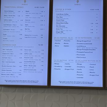 Haraz Coffee House - Menu - Desserts Near Me - Fremont, California Haraz Coffee House - Menu - Desserts Near Me - Fremont, California