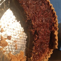 a piece of pecan pie