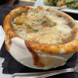 Pentagon Bistro & Martini Bar - French onion soup