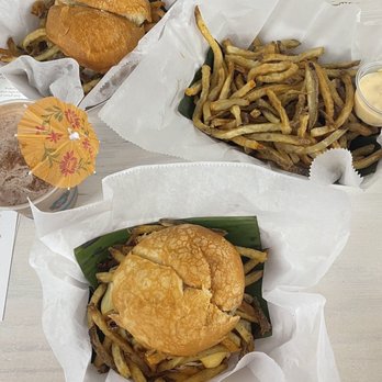 Frita Batidos - Chicken and beef frita sandwiches, and shoestring fries. Chocolate batido - Cuban Near Me - Ann Arbor, Michigan