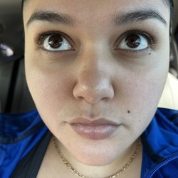 Aaina Threading - Full face + neck threading , lash lift (before photos)