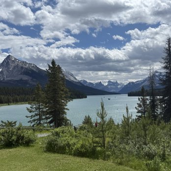 Maligne Lake - View from chateau - Boating Near Me Maligne Lake - View from chateau - Boating Near Me