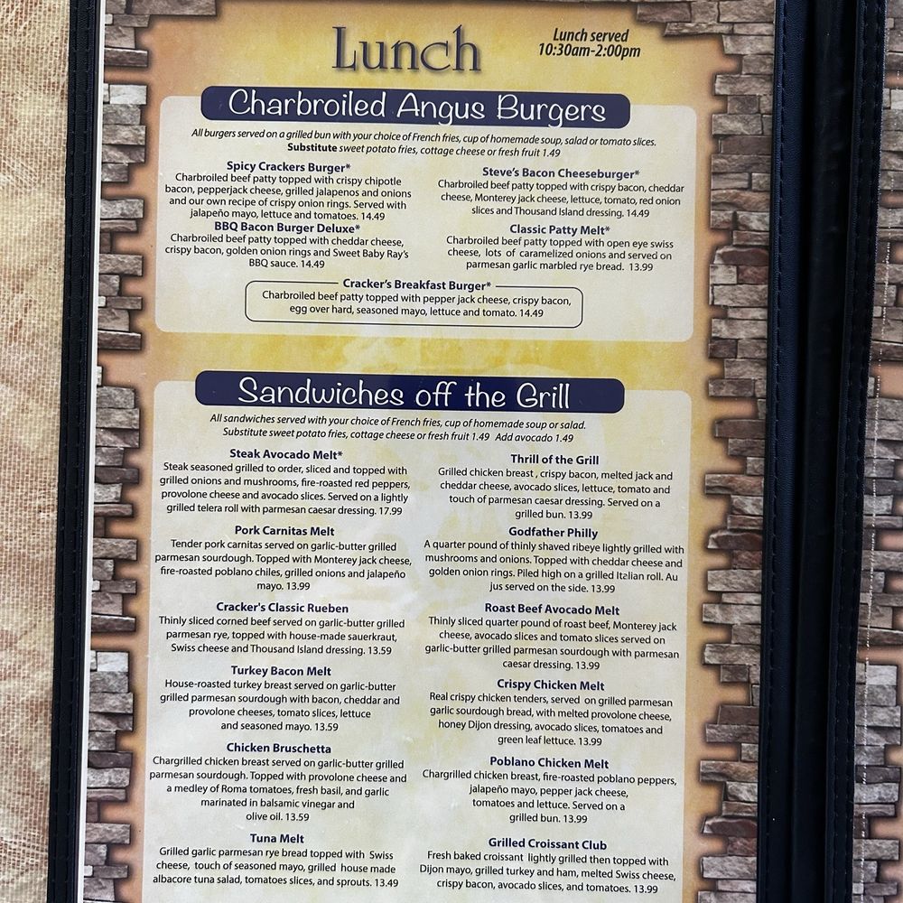 Crackers & Co Cafe - Menu - American Near Me - Tempe, Arizona Crackers & Co Cafe - Menu - American Near Me - Tempe, Arizona