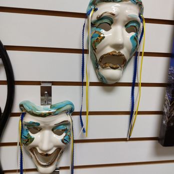 Angels In the Attic - Comedy tragedy porcelain masks - Women's Clothing Near Me - Melbourne, Florida