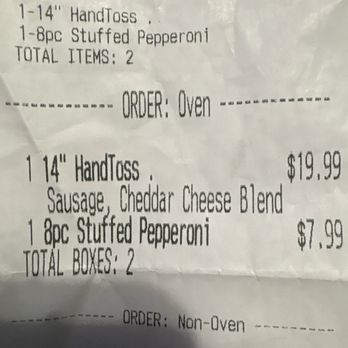 Domino's Pizza - receipt - Chicken Wings Near Me - Florence, Mississippi Domino's Pizza - receipt - Chicken Wings Near Me - Florence, Mississippi