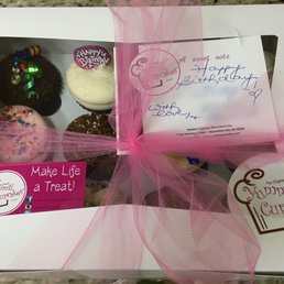 Gorgeous and delicious assorted dozen cupcakes were the perfect birthday gift! Gorgeous and delicious assorted dozen cupcakes were the perfect birthday gift!