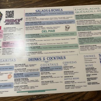 Fridas Fresh Mex & Cantina - Menu - Tacos Near Me - Ormond Beach, Florida Fridas Fresh Mex & Cantina - Menu - Tacos Near Me - Ormond Beach, Florida