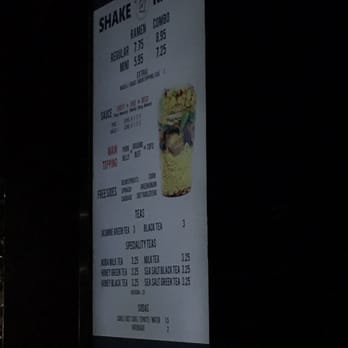 Shake Ramen - Menu taken while waiting in line - Food Trucks Near Me - Hawthorne, California Shake Ramen - Menu taken while waiting in line - Food Trucks Near Me - Hawthorne, California