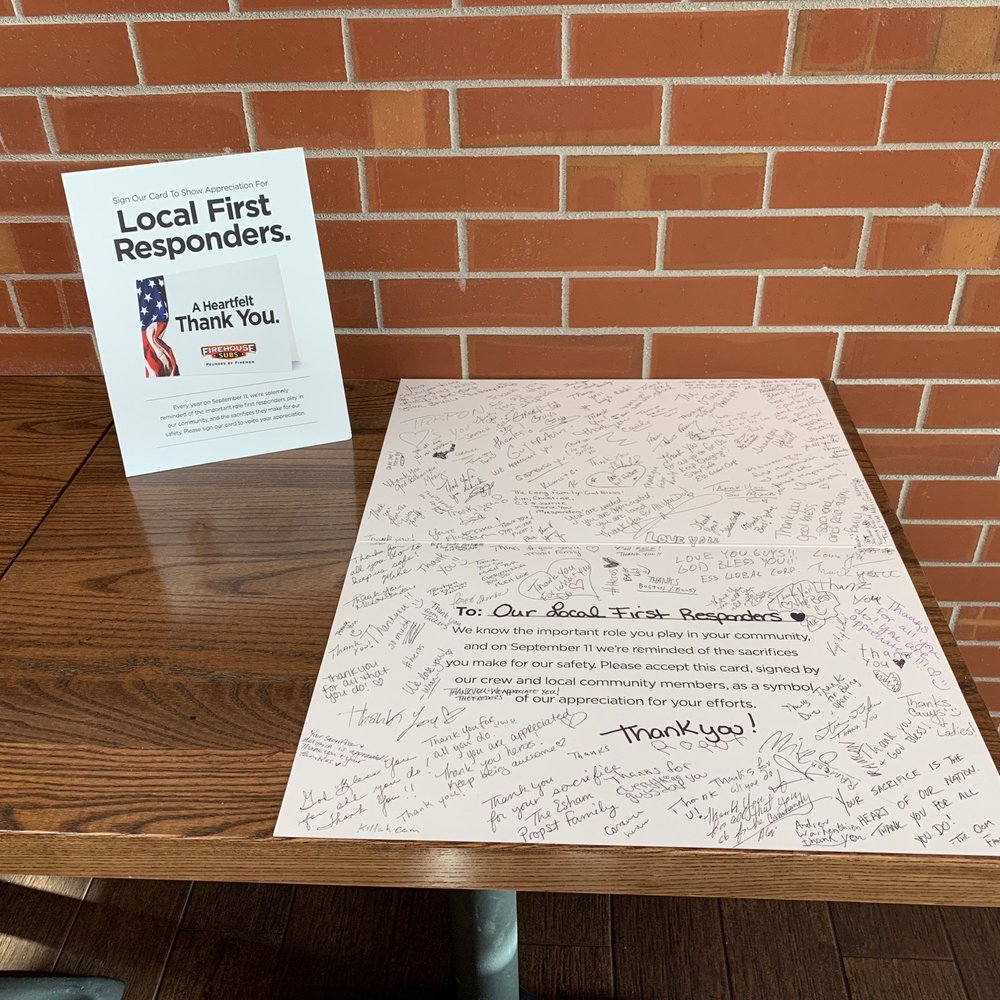 Firehouse Subs - Sign of support - Fast Food Near Me - Tarpon Springs, Florida