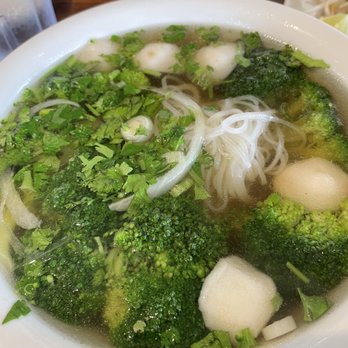 Mecha Noodle Bar - Custom pho with fish balls and broccoli only! Strange combo but love it! - Ramen Near Me - Stamford, Connecticut Mecha Noodle Bar - Custom pho with fish balls and broccoli only! Strange combo but love it! - Ramen Near Me - Stamford, Connecticut