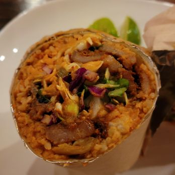 Kimchichanga - Korean BBQ Burrito with spicy pork - Korean Near Me - Riverside, California