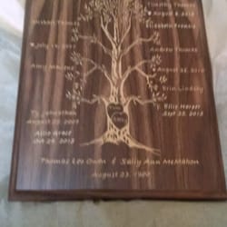 A+ Engraving - Wood Family tree