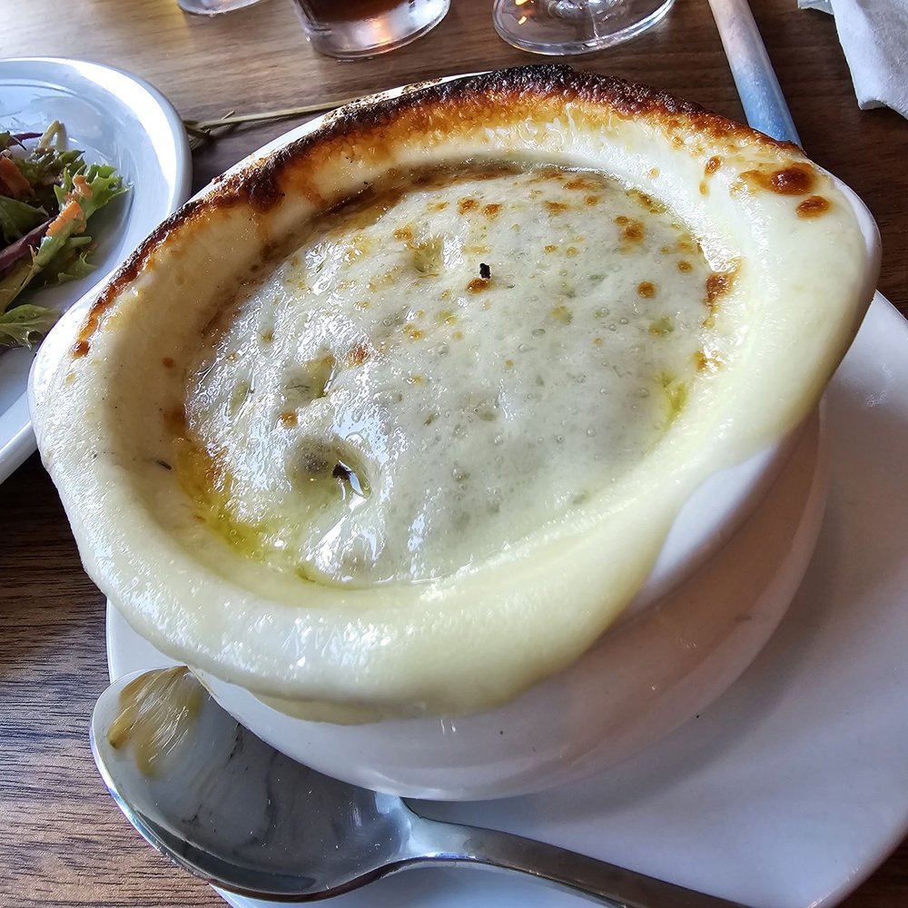 Rusk Kitchen & Bar - French onion soup was good - Cocktail Bars Near Me - Cincinnati, Ohio Rusk Kitchen & Bar - French onion soup was good - Cocktail Bars Near Me - Cincinnati, Ohio