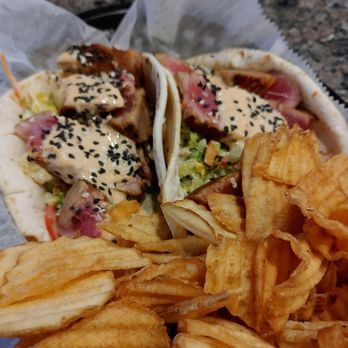 SurfDog Bites and Brews - special tuna tacos - American Near Me - Surf City, North Carolina SurfDog Bites and Brews - special tuna tacos - American Near Me - Surf City, North Carolina