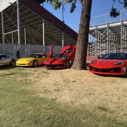 Madera Speedway - Corvettes on display