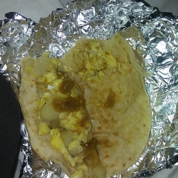Regio Cafe - My potatoe and egg taco!! One of these and I was stuffed! - Breakfast & Brunch Near Me - San Antonio, Texas Regio Cafe - My potatoe and egg taco!! One of these and I was stuffed! - Breakfast & Brunch Near Me - San Antonio, Texas