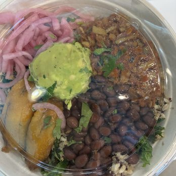 Juicygreens - Cuban Burrito on a Bowl - Juice Bars & Smoothies Near Me - Somerville, Massachusetts