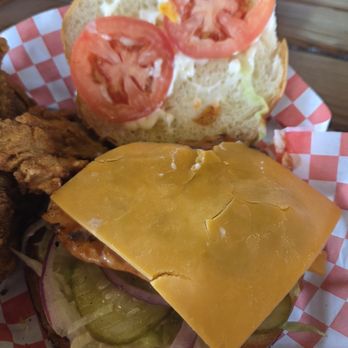 The Chicken Barn - Inside the sandwich. - American Near Me - Modesto, California The Chicken Barn - Inside the sandwich. - American Near Me - Modesto, California