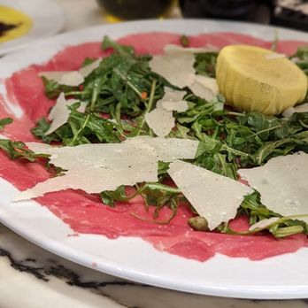 Quattro Caffe - Carpaccio classic light delicious. Love those capers - Italian Near Me - Costa Mesa, California