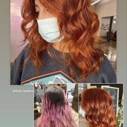 I came to her with pink hair and wanted copper. She made it happen and I have loved this hair color ever since