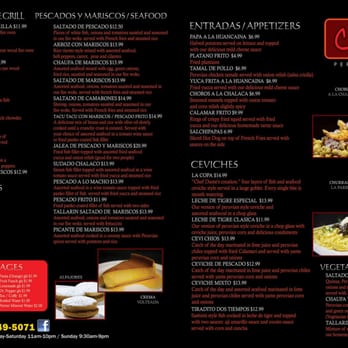Chio's Peruvian Grill - This is a readable photo from their FB page. You can see the prices. Page 2 of 2. - Peruvian Near Me - Van Nuys, California