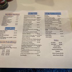 Catrachos Restaurant - Menu