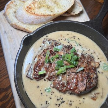 OffCity - Creamy Mushroom Steak - Cocktail Bars Near Me - Queens, New York