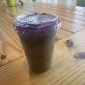 Project Seed Coffee - Roasted Matcha Latte with Ube Cold Foam - Coffee & Tea Near Me - Virginia Beach, Virginia