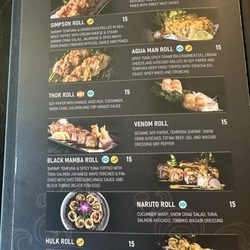 100 Ramen & Bar - Menu: Sushi
