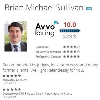 Sullivan Law Group - Attorney Brian Sullivan was recently awarded a Superb 10.0 out of 10.0 rating from the Attorney ranking website Avvo.com - Personal Injury Law Near Me - Everett, Washington Sullivan Law Group - Attorney Brian Sullivan was recently awarded a Superb 10.0 out of 10.0 rating from the Attorney ranking website Avvo.com - Personal Injury Law Near Me - Everett, Washington