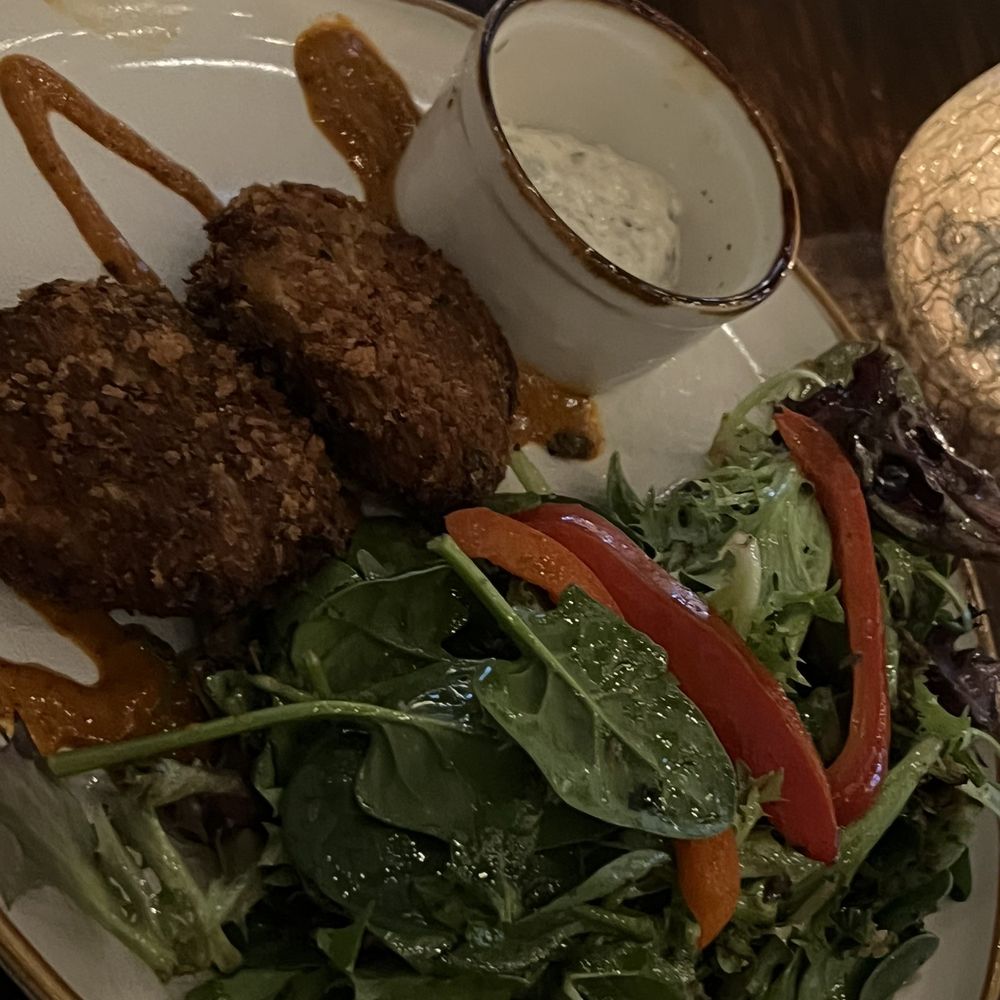 Fable and Fire - Crab Cake App - Salad Near Me - Rockwall, Texas