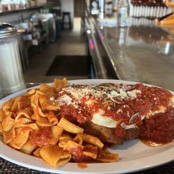 Chicken parm stacked dinner !