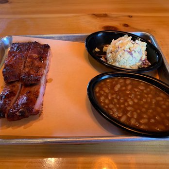 Outlaw's Barbecue - 2 rob dinner with beans and potato salad - Barbeque Near Me - Alexandria, Louisiana