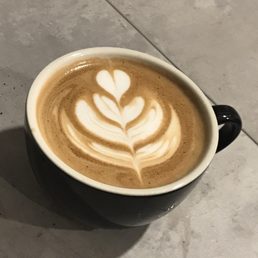Latte with almond milk! Soo good. Latte with almond milk! Soo good.