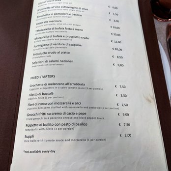 Da Cesare - Trattoria Da Cesare al Casaletto 01-18-2020: Menu Page 1 - Roman Near Me - Rome, RM