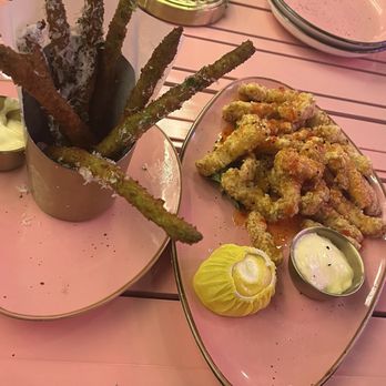 Nigel's Waterfront Restaurant - Fried asparagus and calamari - Bars Near Me - Long Beach, California
