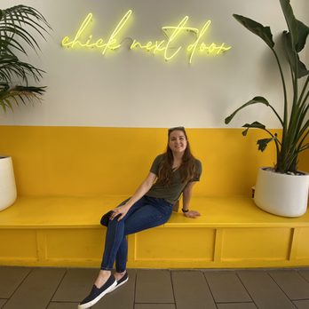 Chick Next Door - Patio area and my cute wife - Chicken Shop Near Me - Glendale, California Chick Next Door - Patio area and my cute wife - Chicken Shop Near Me - Glendale, California