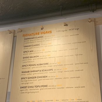 Pokeworks - Menu - Poke Near Me - Burlington, Vermont