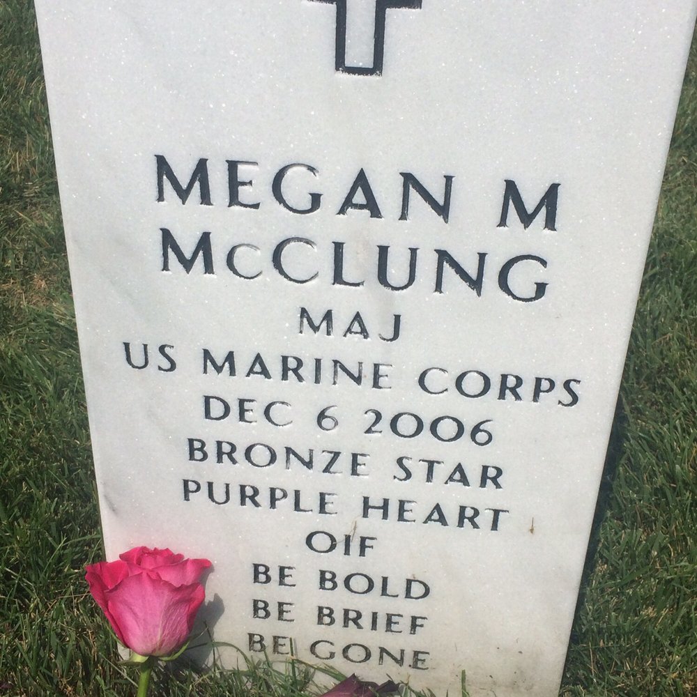 Potomac Floral Wholesale - A rose adorns Marine Maj. Megan M. McClung's grave. McClung was killed by an IED blast in Iraq. - Florists Near Me - Silver Spring, Maryland